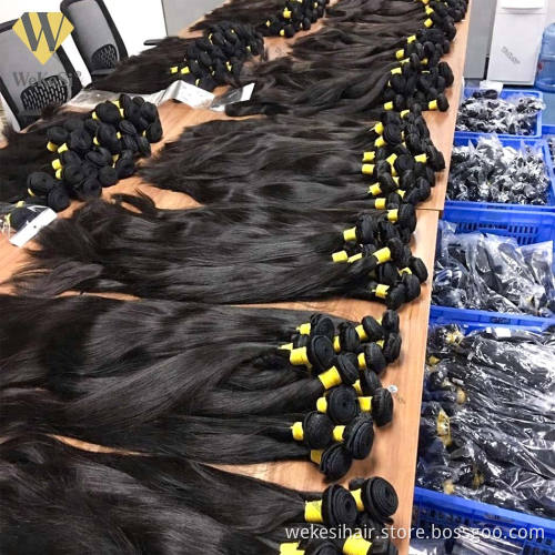 Free Sample 10A 12A Raw Indian Virgin Cuticle Aligned Bundles Human Hair Extensions Vendor Mink Brazilian Hair From Single Donor